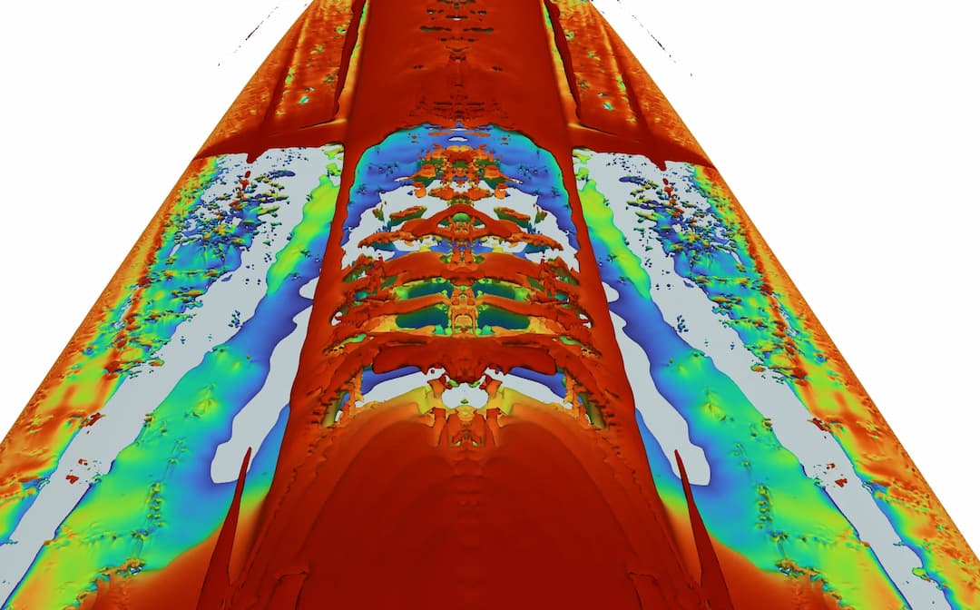 Hairpin vortices on waverider